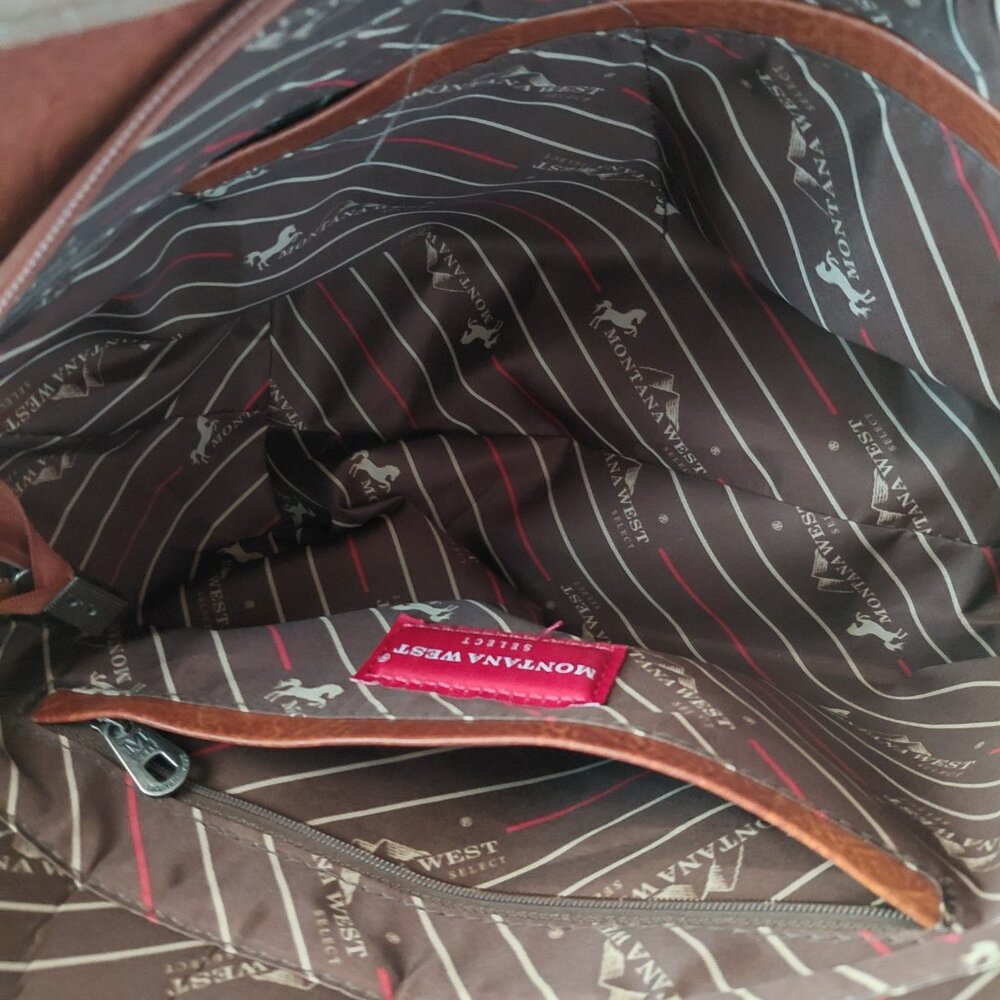 Brown Leather Shoulder Bag - Picture 3 of 6